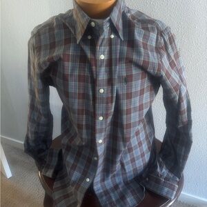Ralph Lauren Blue and Brown Casual Shirt